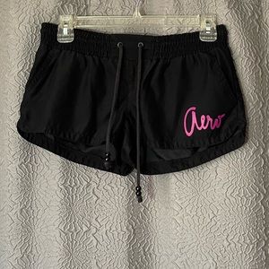 Aeropostale Black Athletic/Swim Shorts